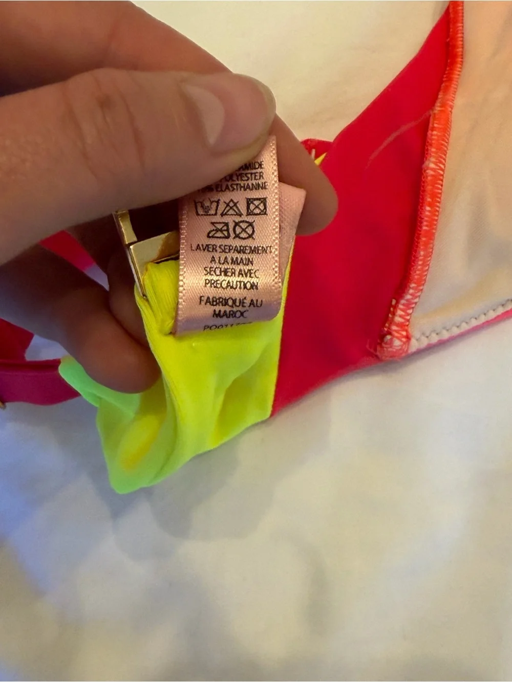 Agent Provocateur Neon Pink Wrap Bikini Top